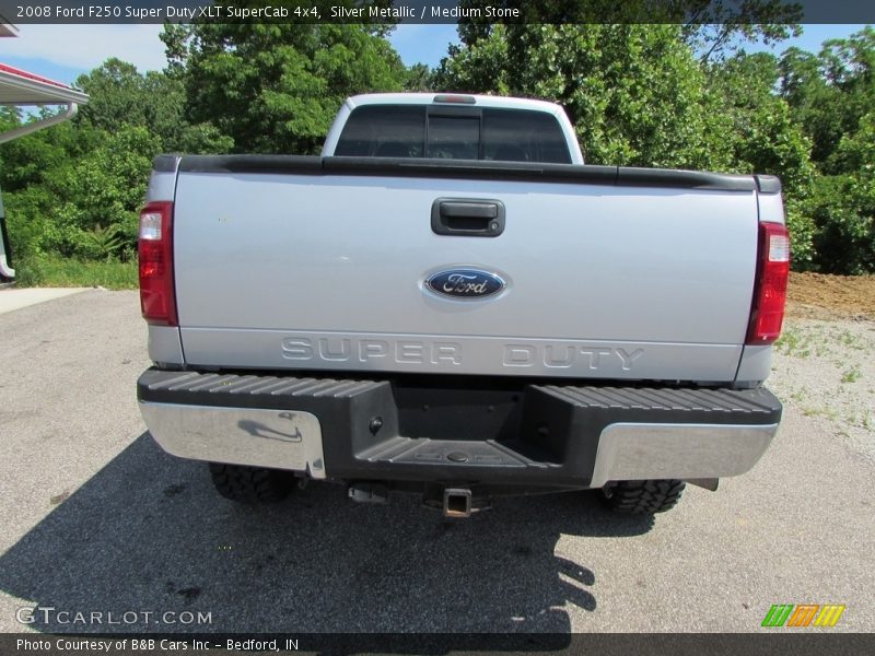 Silver Metallic / Medium Stone 2008 Ford F250 Super Duty XLT SuperCab 4x4