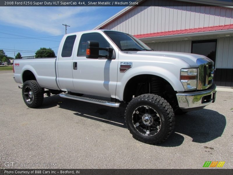 Silver Metallic / Medium Stone 2008 Ford F250 Super Duty XLT SuperCab 4x4
