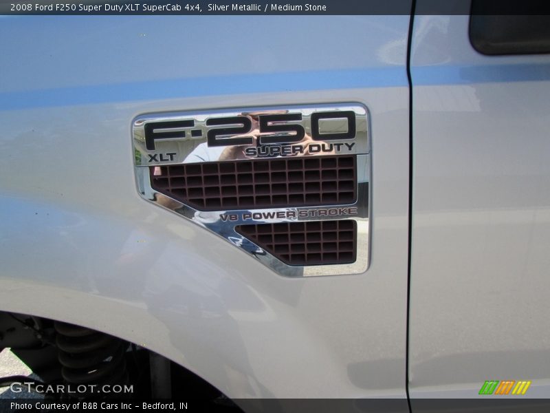Silver Metallic / Medium Stone 2008 Ford F250 Super Duty XLT SuperCab 4x4