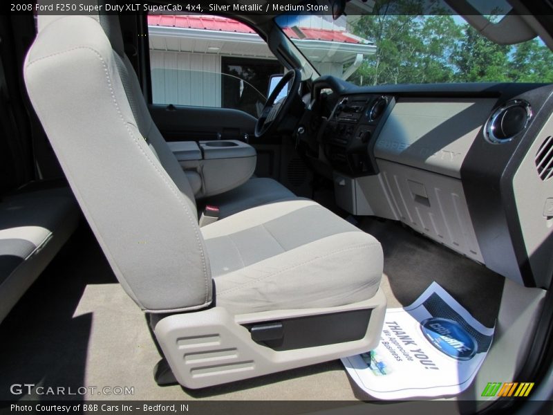 Silver Metallic / Medium Stone 2008 Ford F250 Super Duty XLT SuperCab 4x4