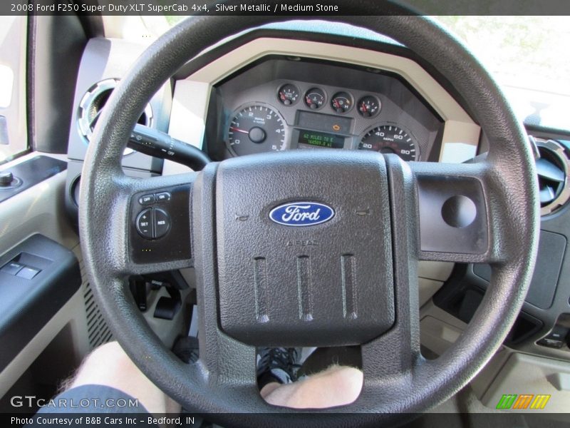 Silver Metallic / Medium Stone 2008 Ford F250 Super Duty XLT SuperCab 4x4