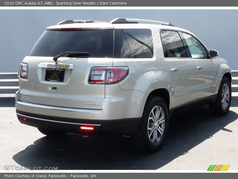 Sparkling Silver Metallic / Dark Cashmere 2016 GMC Acadia SLT AWD