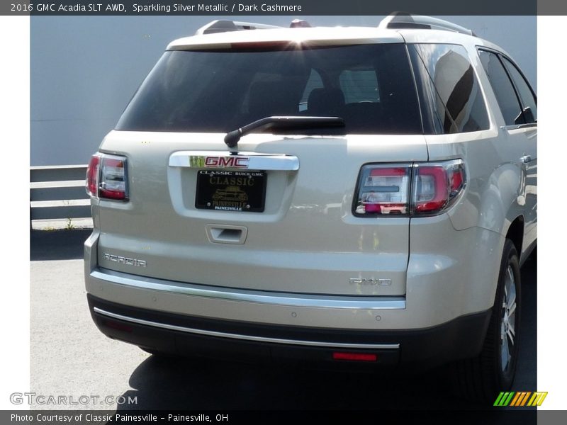 Sparkling Silver Metallic / Dark Cashmere 2016 GMC Acadia SLT AWD