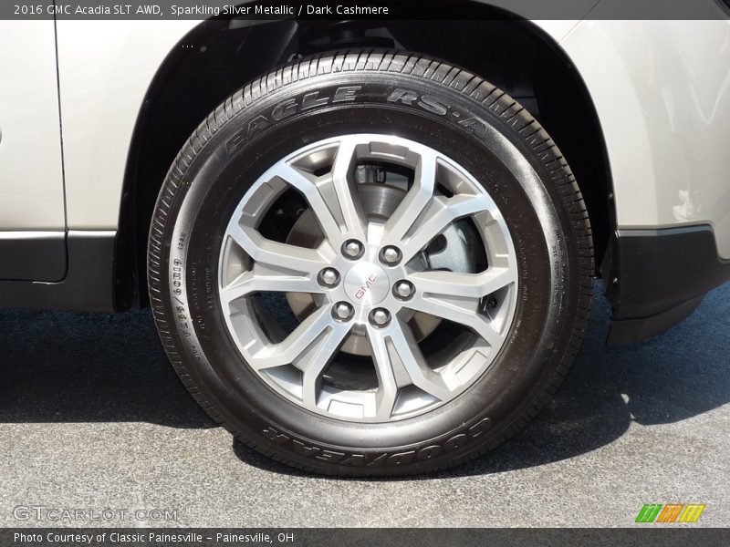 Sparkling Silver Metallic / Dark Cashmere 2016 GMC Acadia SLT AWD