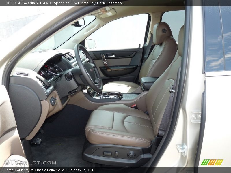 Sparkling Silver Metallic / Dark Cashmere 2016 GMC Acadia SLT AWD