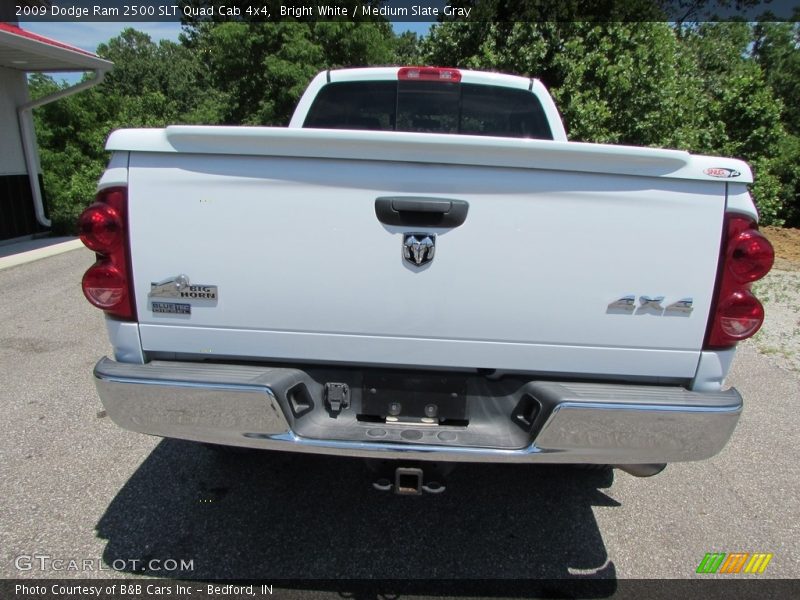 Bright White / Medium Slate Gray 2009 Dodge Ram 2500 SLT Quad Cab 4x4
