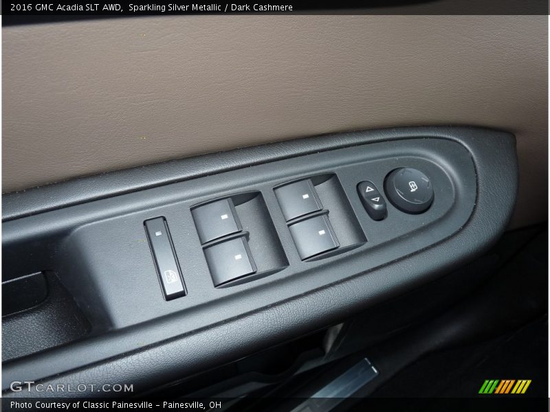 Sparkling Silver Metallic / Dark Cashmere 2016 GMC Acadia SLT AWD