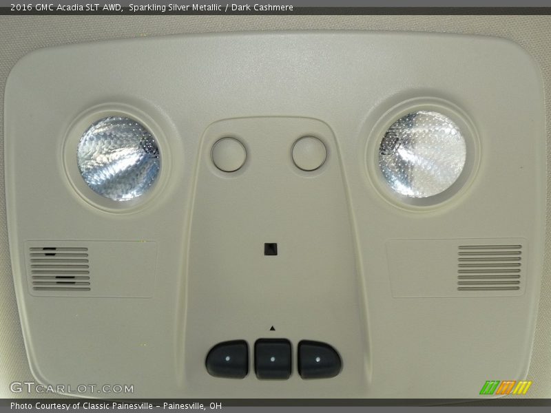 Sparkling Silver Metallic / Dark Cashmere 2016 GMC Acadia SLT AWD