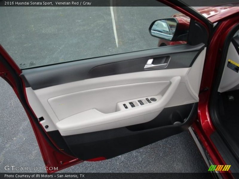 Venetian Red / Gray 2016 Hyundai Sonata Sport