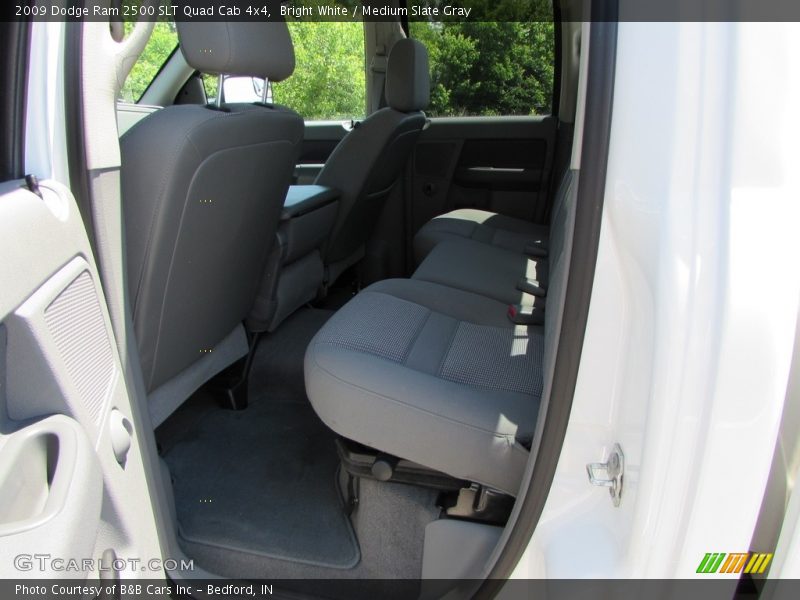 Bright White / Medium Slate Gray 2009 Dodge Ram 2500 SLT Quad Cab 4x4