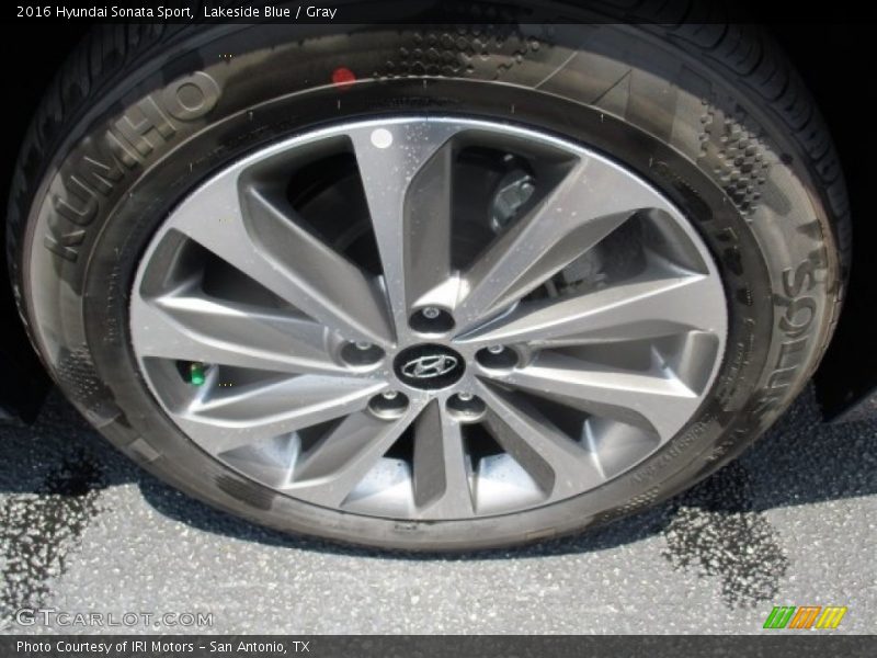 Lakeside Blue / Gray 2016 Hyundai Sonata Sport