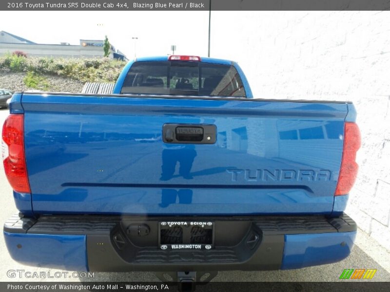 Blazing Blue Pearl / Black 2016 Toyota Tundra SR5 Double Cab 4x4