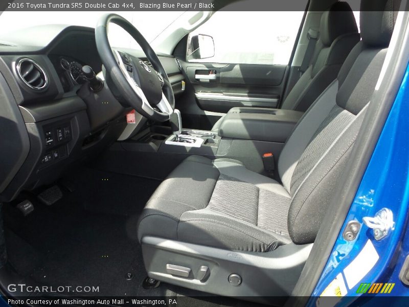 Blazing Blue Pearl / Black 2016 Toyota Tundra SR5 Double Cab 4x4