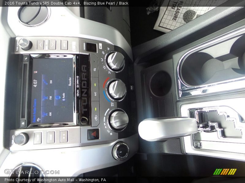 Blazing Blue Pearl / Black 2016 Toyota Tundra SR5 Double Cab 4x4