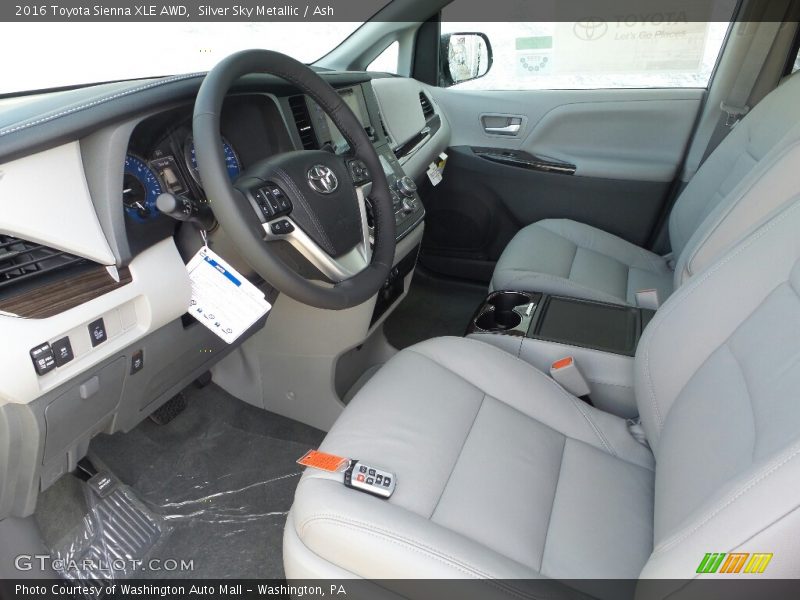 Silver Sky Metallic / Ash 2016 Toyota Sienna XLE AWD