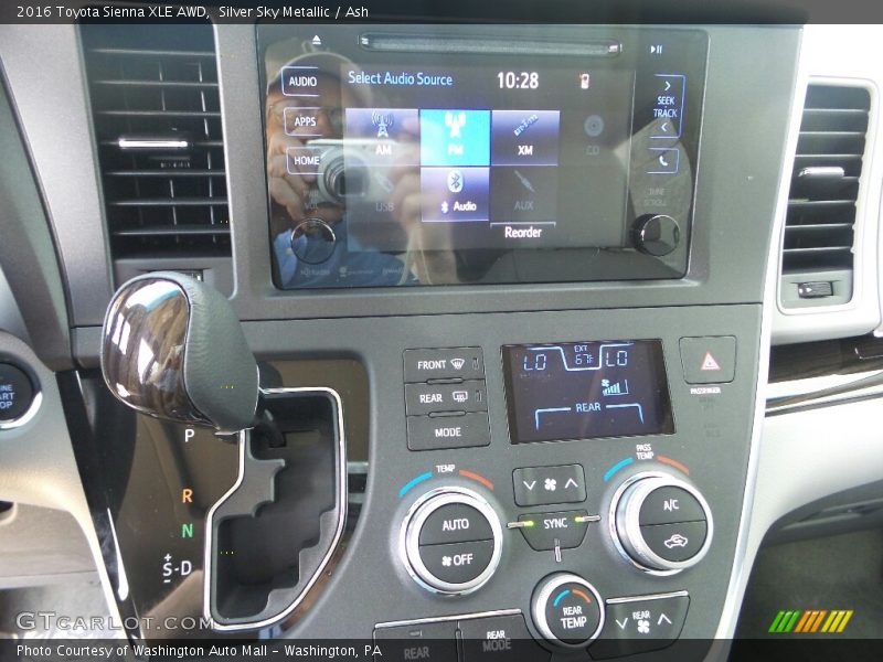 Silver Sky Metallic / Ash 2016 Toyota Sienna XLE AWD