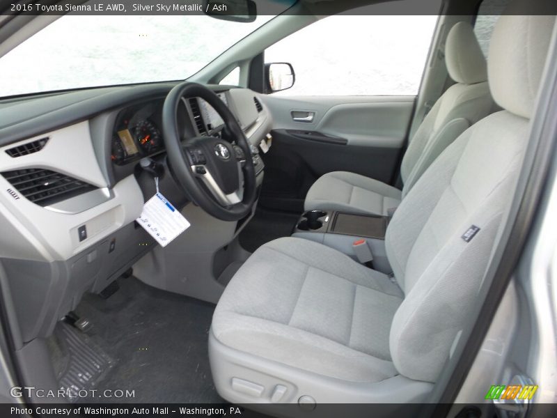 Silver Sky Metallic / Ash 2016 Toyota Sienna LE AWD