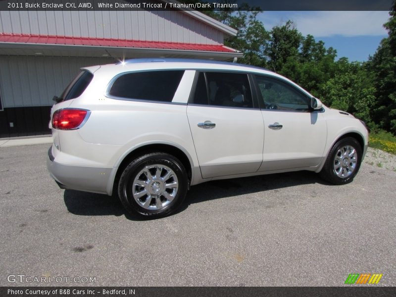 White Diamond Tricoat / Titanium/Dark Titanium 2011 Buick Enclave CXL AWD