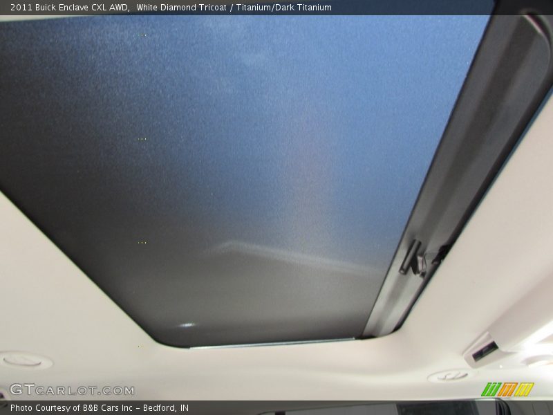 White Diamond Tricoat / Titanium/Dark Titanium 2011 Buick Enclave CXL AWD