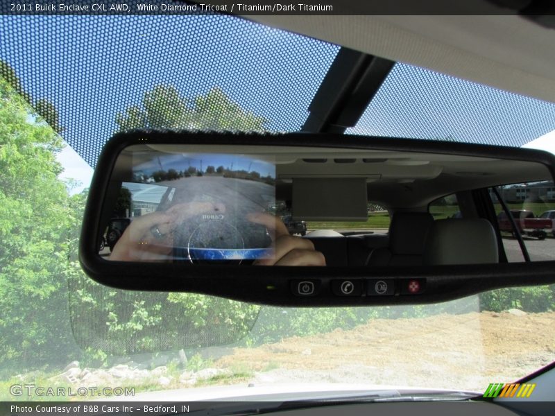 White Diamond Tricoat / Titanium/Dark Titanium 2011 Buick Enclave CXL AWD