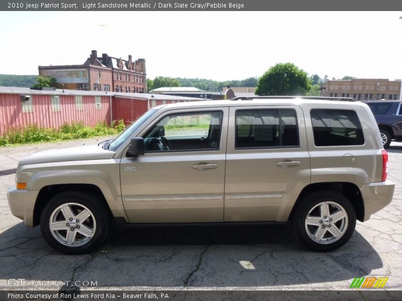 Light Sandstone Metallic / Dark Slate Gray/Pebble Beige 2010 Jeep Patriot Sport