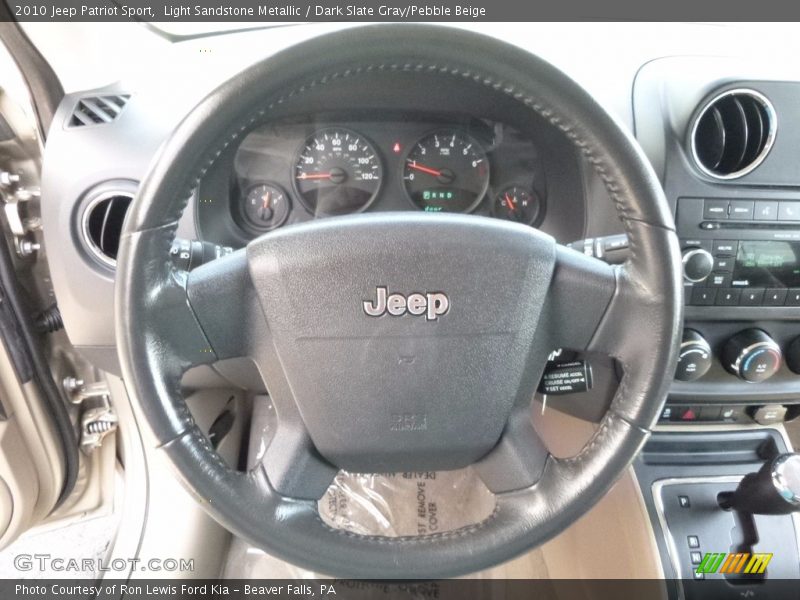 Light Sandstone Metallic / Dark Slate Gray/Pebble Beige 2010 Jeep Patriot Sport