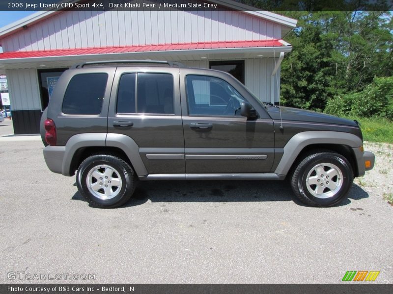 Dark Khaki Pearl / Medium Slate Gray 2006 Jeep Liberty CRD Sport 4x4