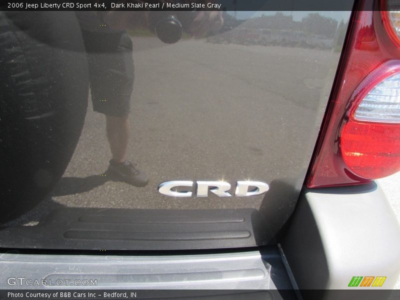 Dark Khaki Pearl / Medium Slate Gray 2006 Jeep Liberty CRD Sport 4x4