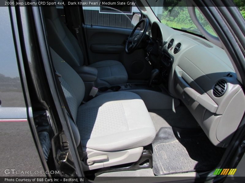 Dark Khaki Pearl / Medium Slate Gray 2006 Jeep Liberty CRD Sport 4x4