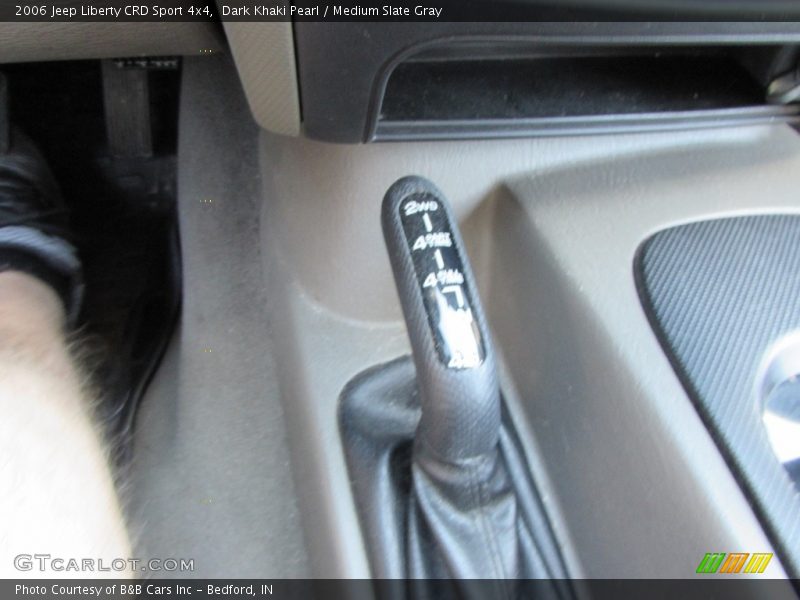Dark Khaki Pearl / Medium Slate Gray 2006 Jeep Liberty CRD Sport 4x4