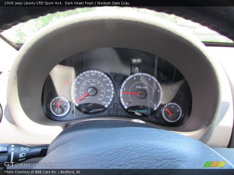 Dark Khaki Pearl / Medium Slate Gray 2006 Jeep Liberty CRD Sport 4x4