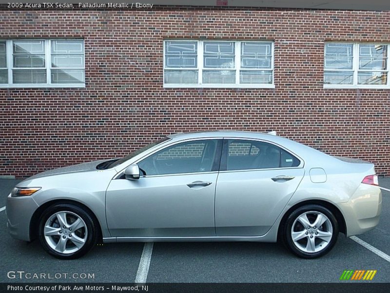 Palladium Metallic / Ebony 2009 Acura TSX Sedan