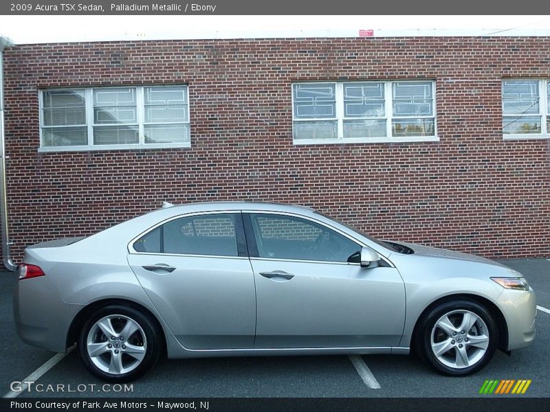 Palladium Metallic / Ebony 2009 Acura TSX Sedan