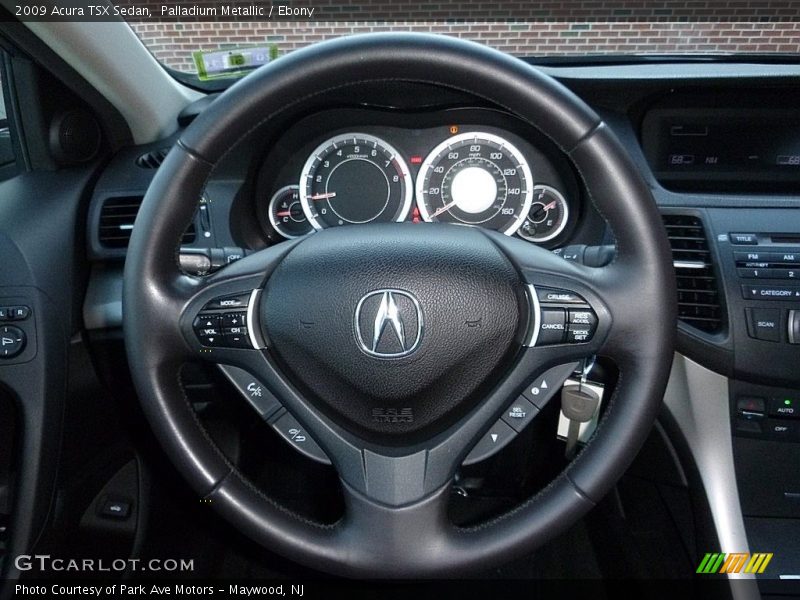 Palladium Metallic / Ebony 2009 Acura TSX Sedan