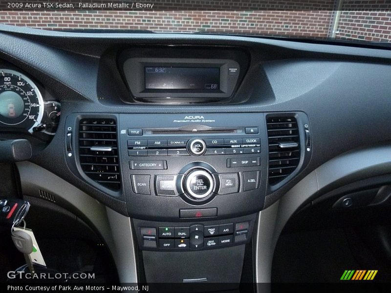 Palladium Metallic / Ebony 2009 Acura TSX Sedan