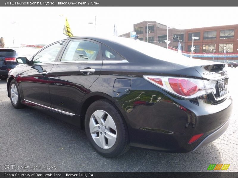 Black Onyx Pearl / Gray 2011 Hyundai Sonata Hybrid