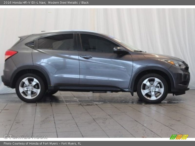 Modern Steel Metallic / Black 2016 Honda HR-V EX-L Navi