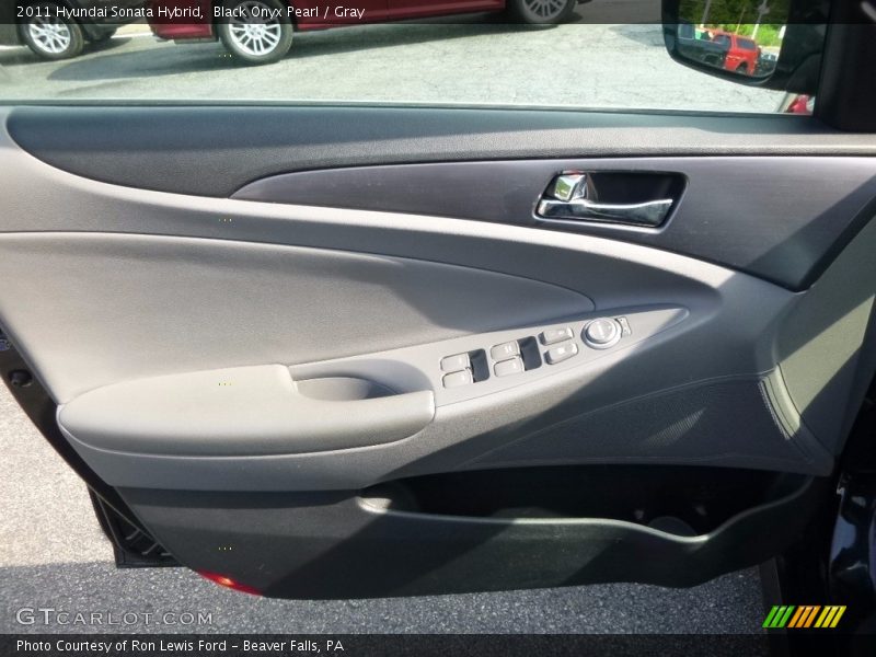 Black Onyx Pearl / Gray 2011 Hyundai Sonata Hybrid