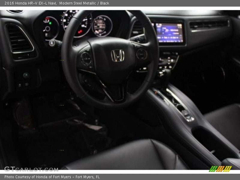 Modern Steel Metallic / Black 2016 Honda HR-V EX-L Navi