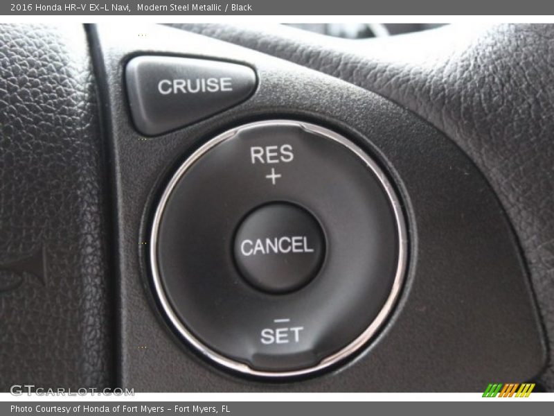 Modern Steel Metallic / Black 2016 Honda HR-V EX-L Navi
