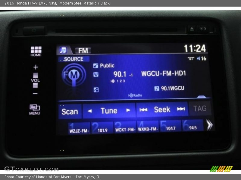 Modern Steel Metallic / Black 2016 Honda HR-V EX-L Navi