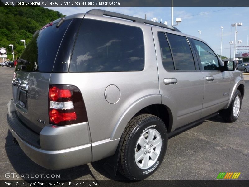 Silver Birch Metallic / Black/Stone 2008 Ford Explorer XLT 4x4