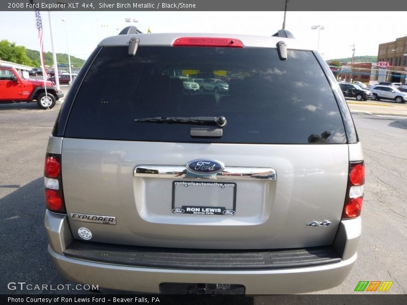 Silver Birch Metallic / Black/Stone 2008 Ford Explorer XLT 4x4