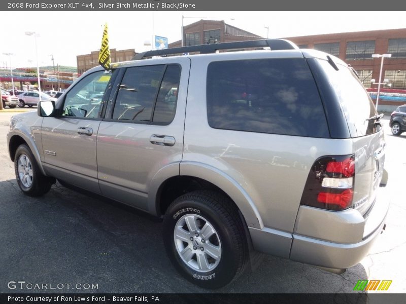 Silver Birch Metallic / Black/Stone 2008 Ford Explorer XLT 4x4
