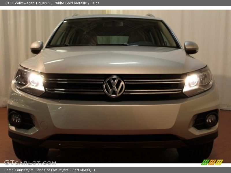 White Gold Metallic / Beige 2013 Volkswagen Tiguan SE