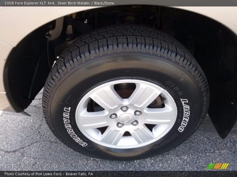 Silver Birch Metallic / Black/Stone 2008 Ford Explorer XLT 4x4