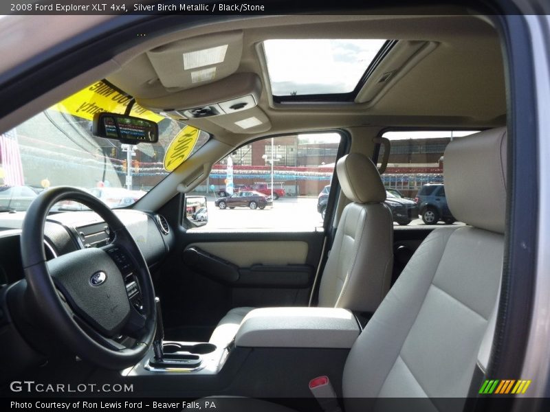 Silver Birch Metallic / Black/Stone 2008 Ford Explorer XLT 4x4
