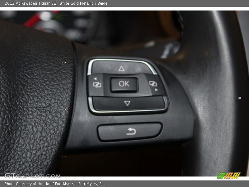 White Gold Metallic / Beige 2013 Volkswagen Tiguan SE