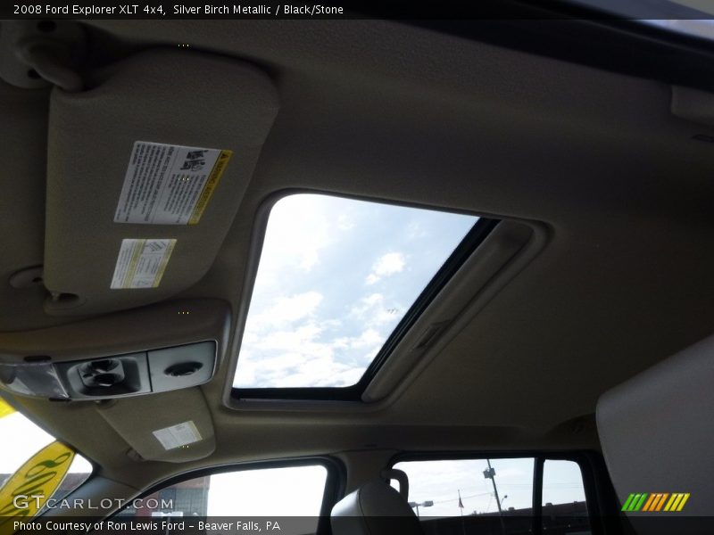 Silver Birch Metallic / Black/Stone 2008 Ford Explorer XLT 4x4