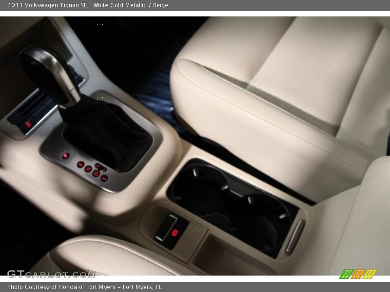 White Gold Metallic / Beige 2013 Volkswagen Tiguan SE